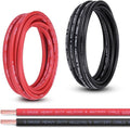 Shirbly 6 Gauge Battery Cable, 15FT Red + 15FT Black 6 AWG Pure Copper Wire Welding Cable, for Automotive, Battery, Solar and Generator, Standard USA OFC Wire