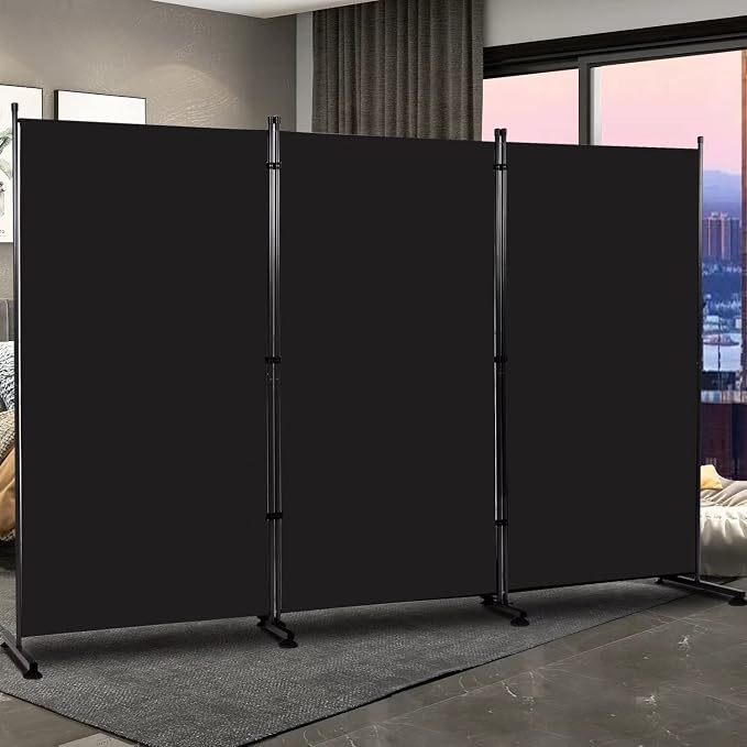 Room Divider 3 Panel-102''Wide Folding Privacy Screen, Large Partition Wall | - Image 5