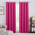 HOMEIDEAS Raspberry Blackout Curtains, Hot Pink Curtains by HOMEIDEAS