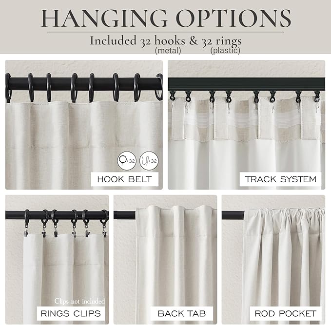 QJmydeco 100% Blackout Curtains - Image 3