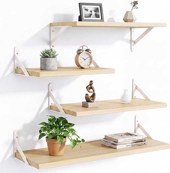 YGEOMER 4 Different Sizes Floating Shelves by YGEOMER