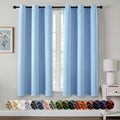 MIULEE Blackout Curtains for Bedroom 2 Panels 40 x 45 Inch Long Sky Blue | by MIULEE