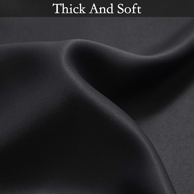 SimpleHome Black to Grey White Ombre Room Darkening Curtains 72 Inch | Curtains - Image 7