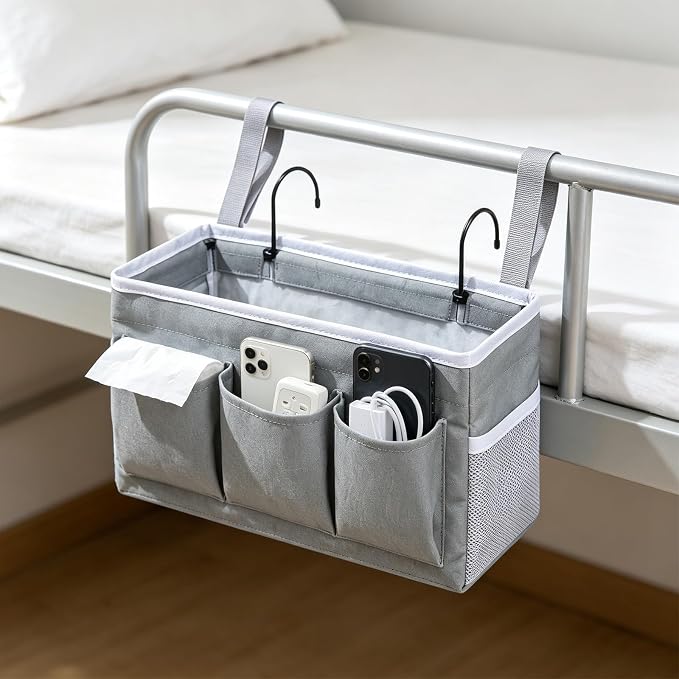 Nightstand Organizer, Bed Caddies, Bedside Caddies Hanging Storage Organizer - Image 2