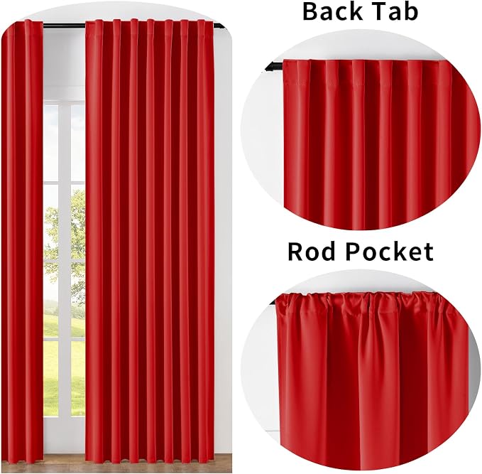 Joydeco 72 Inch Blackout Curtains - Image 2