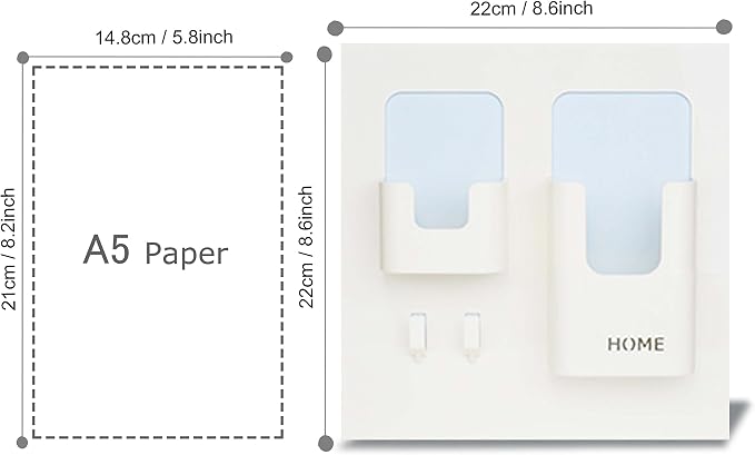Easy Eco Life Bedside Shelf Accessories Organizer- Wall Mount Self Stick On - Image 2