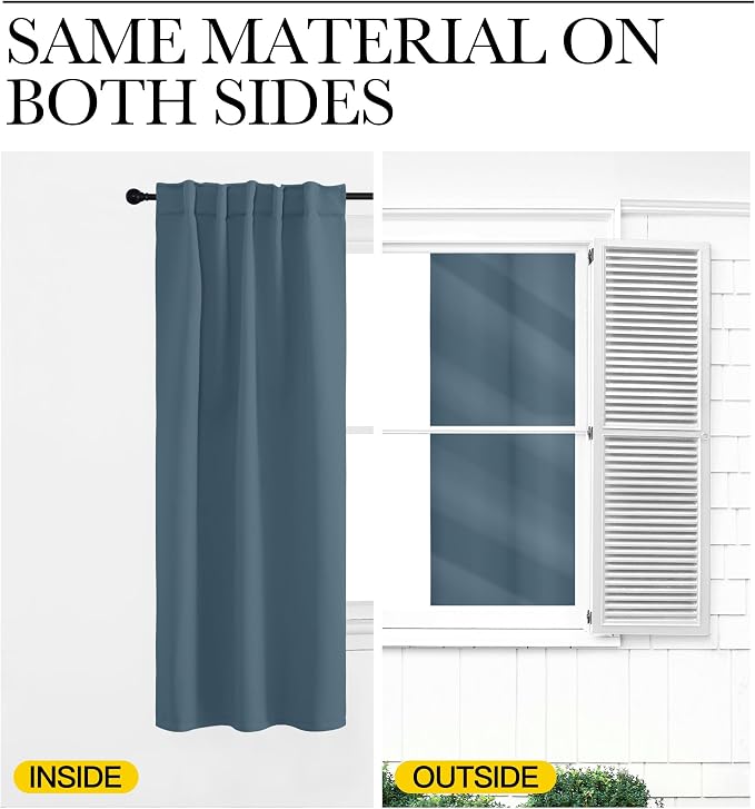 NICETOWN Bedroom Blackout Curtain Panels - Image 6