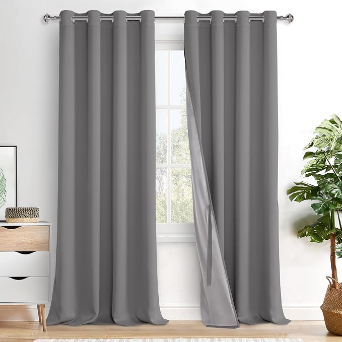 XWZO 100% Blackout Curtain Panels by XWZO