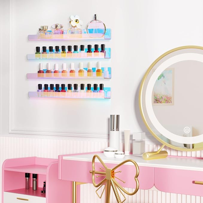 upsimples 4 Pcs 15" Iridescent Acrylic Shelves - Image 7