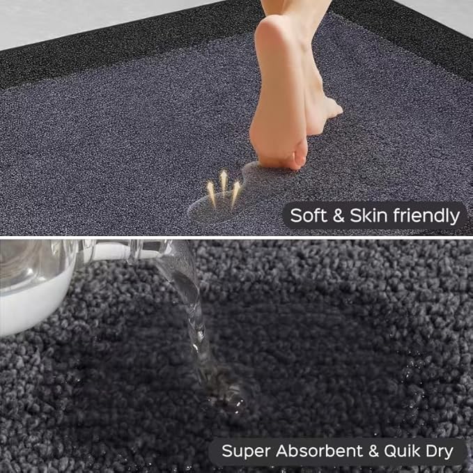 Machine Washable Kitchen Rug 32" x 84", Non Slip Kitchen Mat for Floor, Absorbent Entrance Runner Rug for Bedroom, Hallway, Bathroom, Door (Roll Packing)
