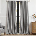 PRIMROSE Light Grey Curtains 120 inch by PRIMROSE