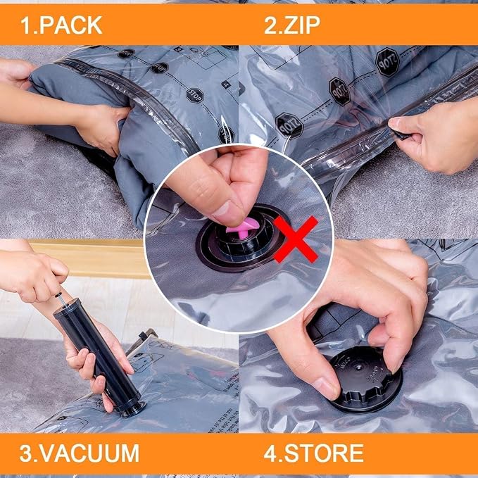 GONGSHI Vacuum Storage Bags, Space Saver Seal Bags - Image 3