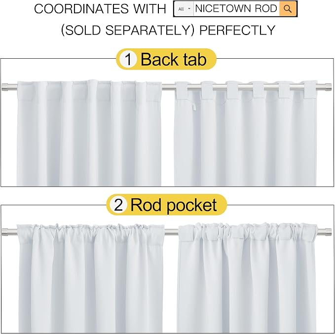 NICETOWN Living Room Curtain Panels - Image 3