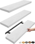 BAYKA White Floating Shelves 22.5in, Wall Mounted by Bayka