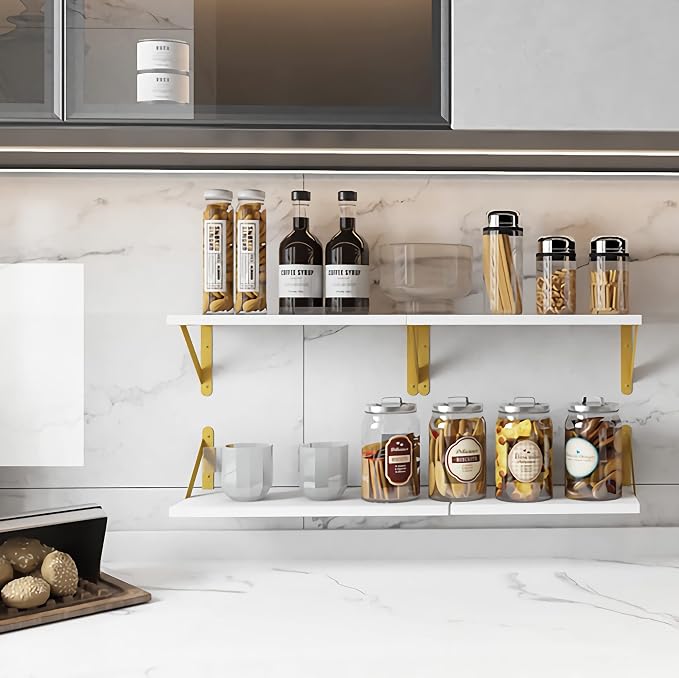 YGEOMER 4 Different Sizes Floating Shelves - Image 7