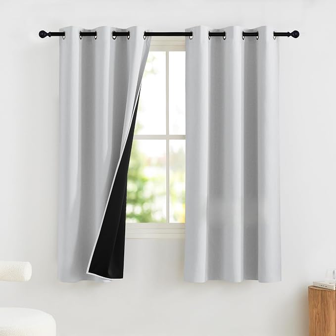 NICETOWN 100% Blackout Short Curtains by NICETOWN