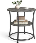 VASAGLE 21.7-Inch Round Side Table, 2-Tier End Table | Nightstand by Unknown