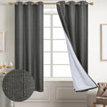 Diraysid 100% Blackout Curtains Dark Gray Linen Curtains by Diraysid%2C+refresh+your+life