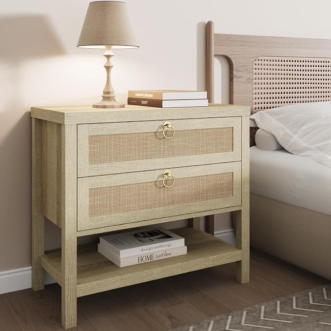 Eclatara Large Rattan Night Stand Set of 2 - Image 7
