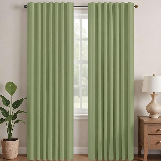 Deconovo Blackout Curtains for Bedroom, Living Room Curtains 95 Inches Long | by Unknown