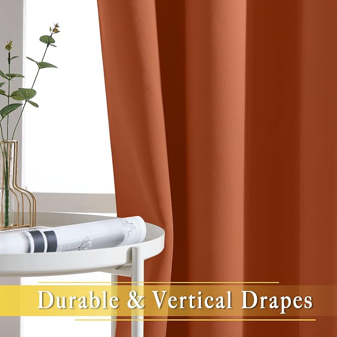 NICETOWN Blackout Drapery Curtain Panel 90 inches Long - Image 6