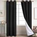 Diraysid 100% Blackout Curtains Black Linen Curtains by Diraysid%2C+refresh+your+life