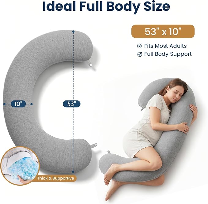 TranquilRelax C Shaped Body Pillow - Image 2