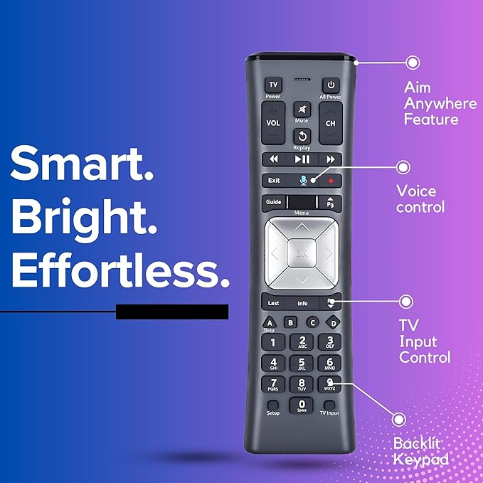 2 Pack XR11 Xfinity Remote Control Replacement – Universal IR/RF Remote for Cox & Comcast, Easy Pairing, Voice Search, Backlit Keys, Compatible with X1, XG1, Xi3 Cable Boxes/DVR Receivers