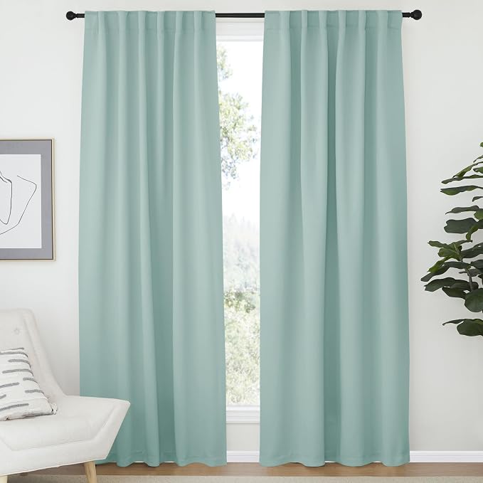 NICETOWN Bedroom Blackout Draperies and Window Treatment- 52 Width X 72 Length by NICETOWN