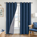 YoungsTex Navy Linen Blackout Curtains by YoungsTex