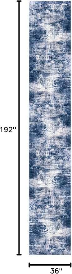Abstract Runner Rug 3x16 Ft Washable Runners - Image 2