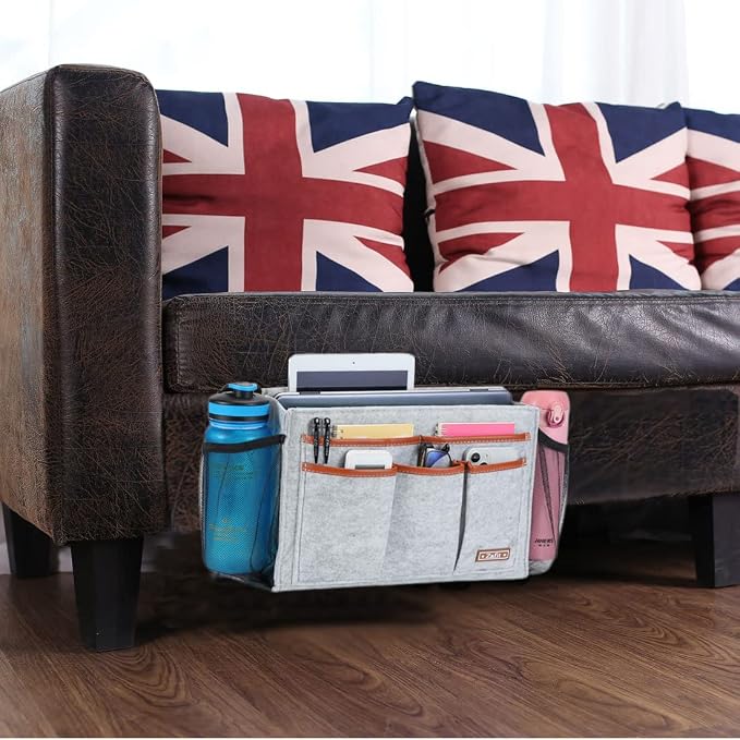 Zafit Bedside Caddy, Large Size Bedside Storage Organizer Bedside Organizer - Image 7