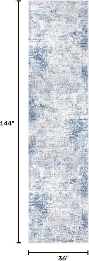Abstract Runner Rug 3x12 Ft Washable Runners - Image 2