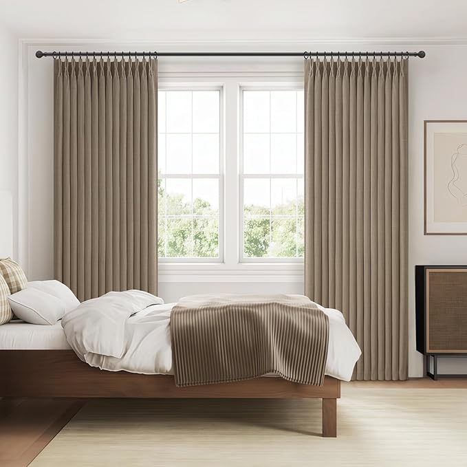 PleatedDrapes Textured Linen Blackout Curtains 90 Inches Long - Image 7