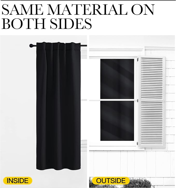 NICETOWN Blackout Curtains Shades Window Drapes - Image 6