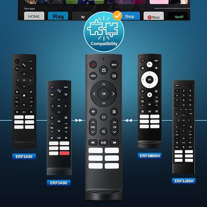 Replacement-for-Hisense-TV-Remote, Universal for Hisense Android/Google Smart TV Remote