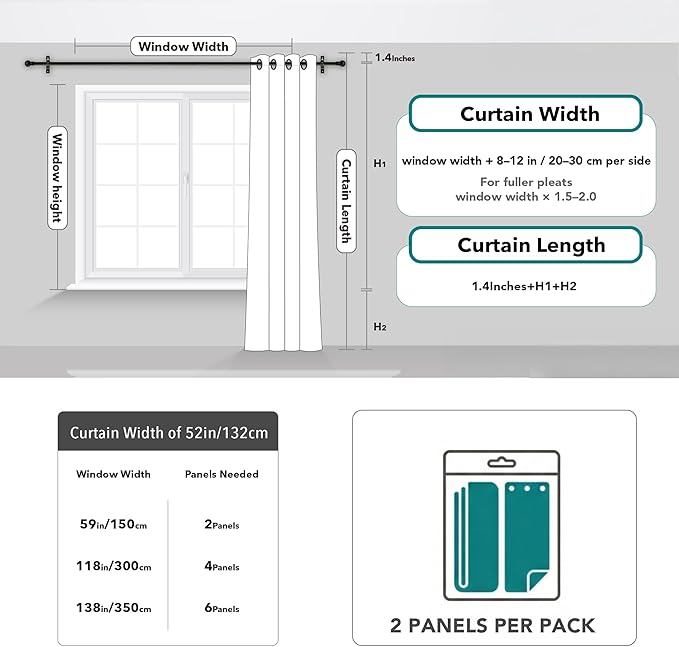 Deconovo 100% Blackout Curtains - Image 9
