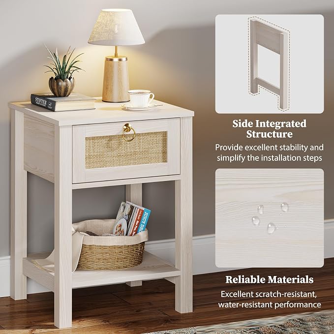 Eclatara Rattan Nightstand - Image 5