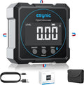 eSynic Digital Level Box - 4-Side Magnetic Digital Angle Gauge with 0.05° High Precision & Large LCD Display- Rechargeable IP54 Waterproof Inclinometer, Aluminum Frame for Woodworking/Construction