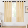 Deconovo Beige Linen Curtains for Living Room, Light Filtering Semi Sheer Faux by Unknown