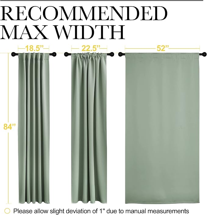 NICETOWN Living Room Blackout Draperies - Image 7