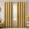 KOUFALL Gold Luxury Blackout Curtains by KOUFALL