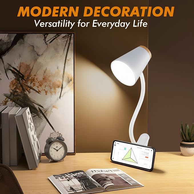 EJIAXIN Clip on Desk Lamp for Home Office - Image 6