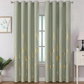 Sage Green Blackout Curtains for Bedroom 84 Inches Long, Thermal Insulated by ESTELARTEXTILER