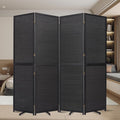 Bamboo Mesh Woven Room Divider 5.6FT, 4 Panel Folding Privacy Screen, Folding by JVVMNJLK