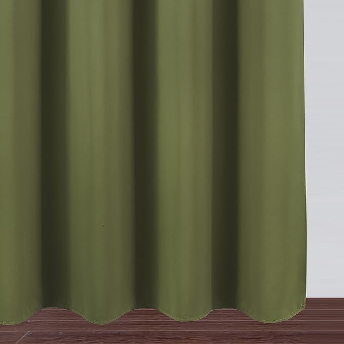 Olive Green Blackout Curtains 42 x 63 Inch Length/Set of 2 Curtain - Image 9