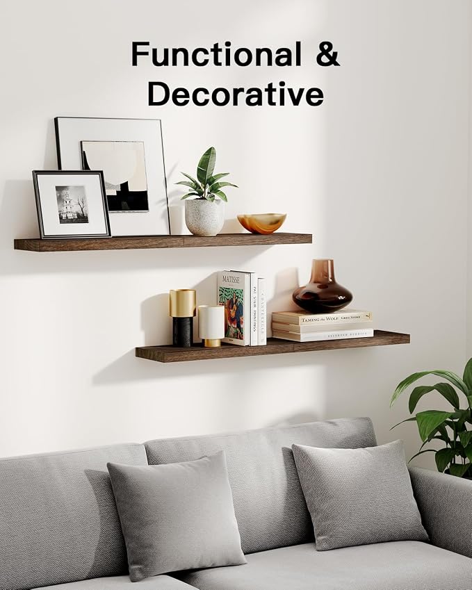 Amada Paulownia Wood Floating Shelves - Image 3