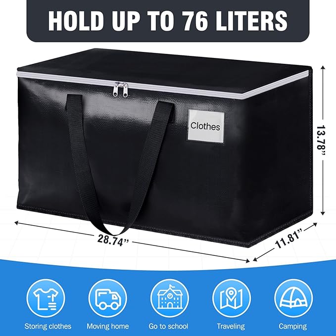 Heavy Duty Moving Bags, Extra Large Storage Bags, - Image 2