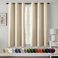 MIULEE Blackout Curtains for Bedroom 2 Panels 40 x 54 Inch Long Cream Beige | by MIULEE