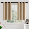 NICETOWN Beige Room Darkening Curtains 45 Inches Long 2 Panels by NICETOWN
